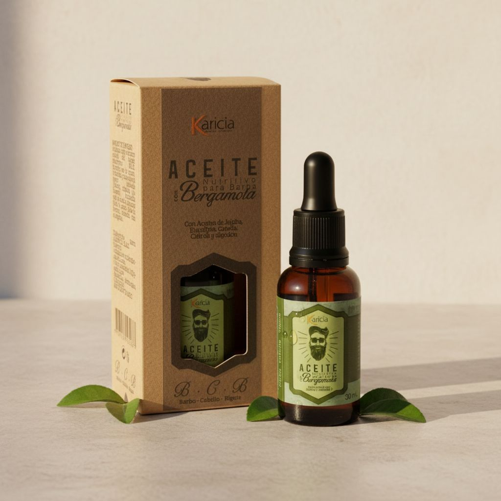 Aceite de Barba Karicia con Bergamota (30 ml) - miniatura 3